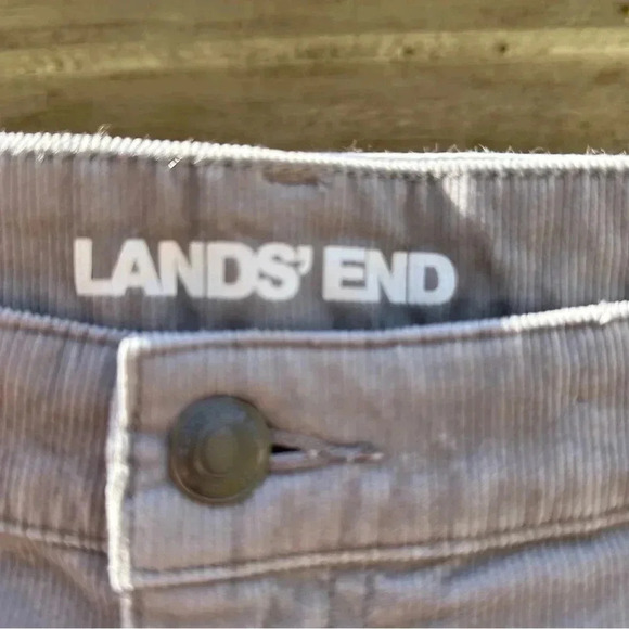 Lands' End Gray Straight Leg Corduroy Pants NWT - Picture 3 of 5